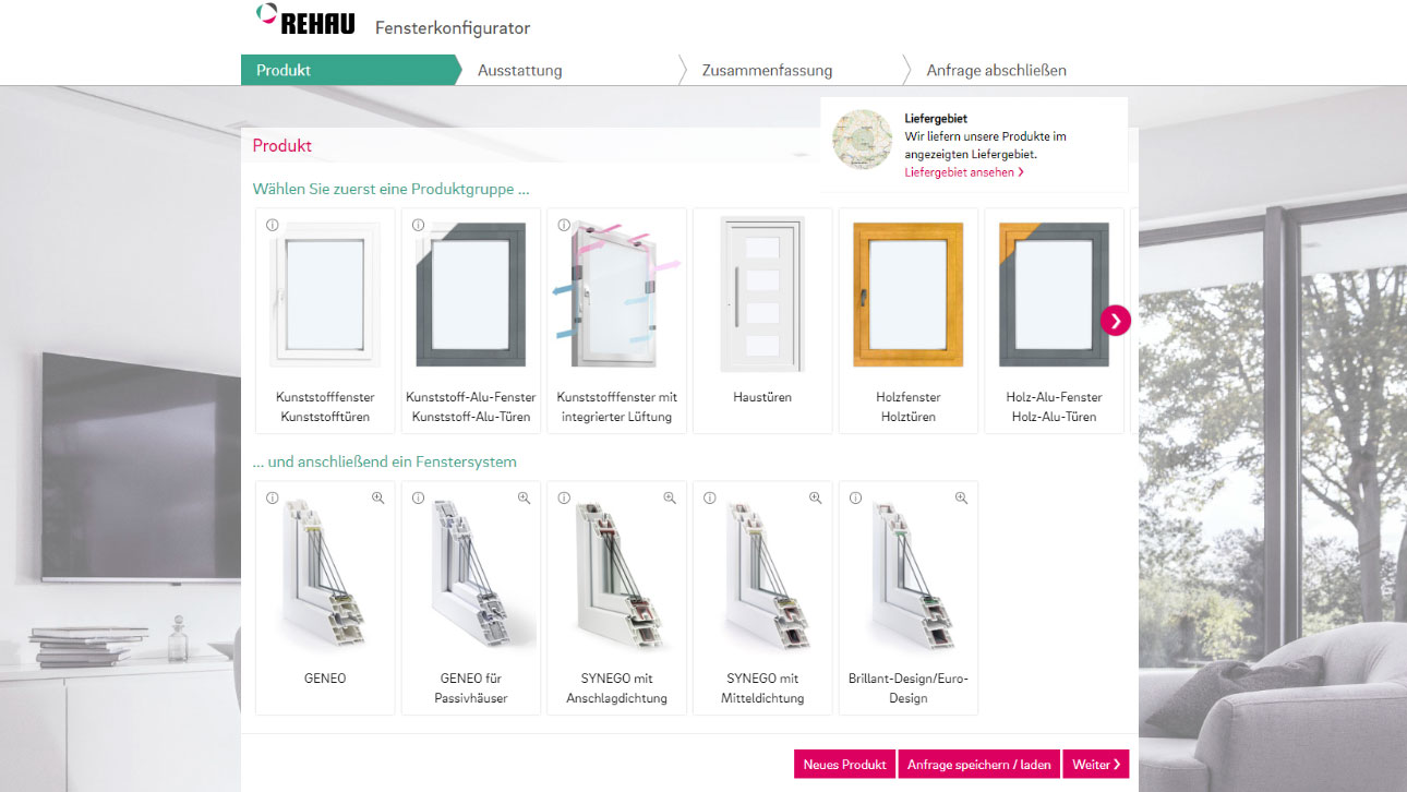 Homepage Fa. Busche Bauelemente: Startbild